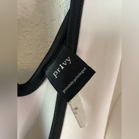 Privy Privately Privileged White & Pink Mini Dress w/ Built in Shorts Size S - Picture 4 of 8